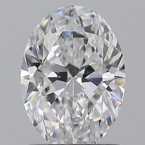1.2 carat, D colour, SI1 clarity, Oval shape, Natural Diamond.