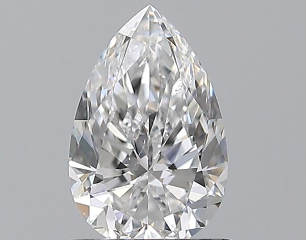 1 carat, E colour, SI1 clarity, Pear shape, Natural Diamond.