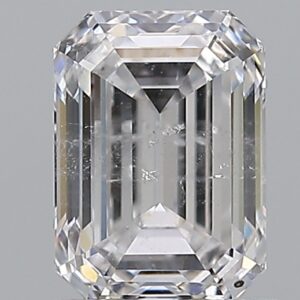 1.01 carat, D colour, SI2 clarity, Emerald shape, Natural Diamond.