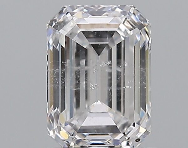 1.01 carat, D colour, SI2 clarity, Emerald shape, Natural Diamond.