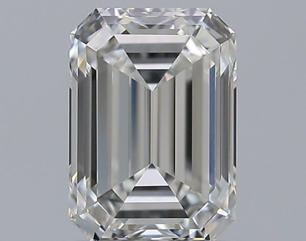 1 carat, F colour, VVS1 clarity, Emerald shape, Natural Diamond.
