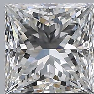 1.51 carat, F colour, VS1 clarity, Princess shape, Natural Diamond.