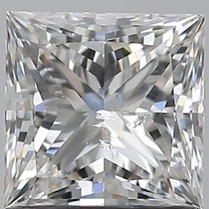 1.01 carat, F colour, SI2 clarity, Princess shape, Natural Diamond.