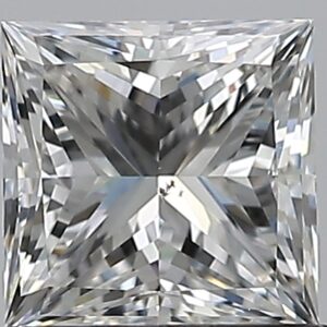 1 carat, G colour, SI1 clarity, Princess shape, Natural Diamond.