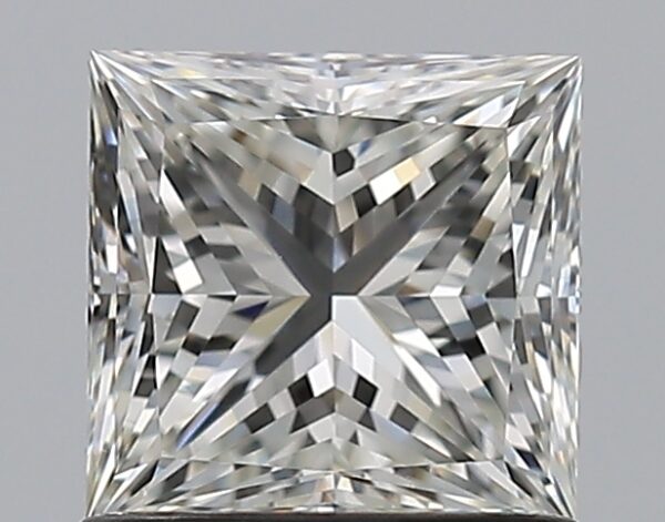 1.02 carat, H colour, VVS1 clarity, Princess shape, Natural Diamond.