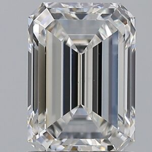 1.5 carat, E colour, VS1 clarity, Emerald shape, Natural Diamond.