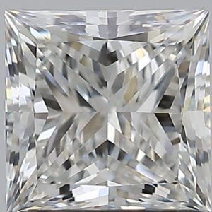 1.2 carat, G colour, VVS2 clarity, Princess shape, Natural Diamond.