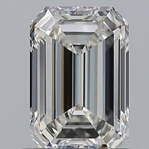 1 carat, G colour, VS1 clarity, Emerald shape, Natural Diamond.
