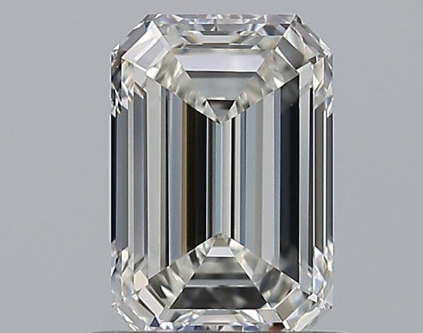 1 carat, G colour, VS1 clarity, Emerald shape, Natural Diamond.