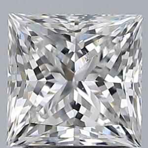 2.01 carat, H colour, SI1 clarity, Princess shape, Natural Diamond.