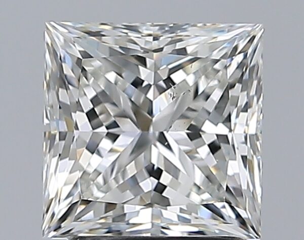 2.01 carat, H colour, SI1 clarity, Princess shape, Natural Diamond.