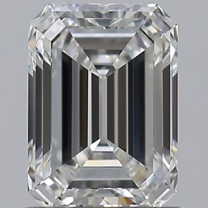 1.03 carat, G colour, VVS1 clarity, Emerald shape, Natural Diamond.