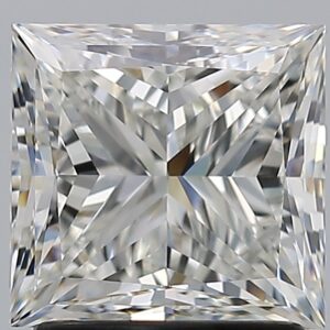 2 carat, H colour, VS1 clarity, Princess shape, Natural Diamond.