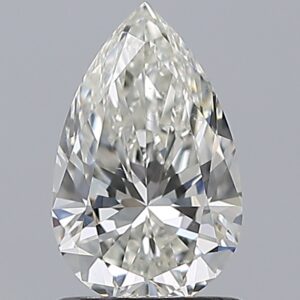 1.01 carat, H colour, SI1 clarity, Pear shape, Natural Diamond.