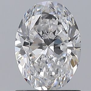 1.2 carat, D colour, SI1 clarity, Oval shape, Natural Diamond.