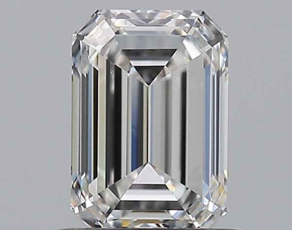 1.03 carat, E colour, IF clarity, Emerald shape, Natural Diamond.