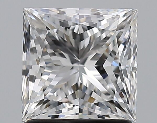 1.51 carat, D colour, SI1 clarity, Princess shape, Natural Diamond.