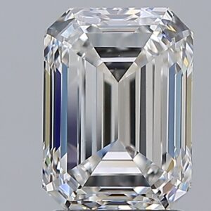 2.01 carat, F colour, VS2 clarity, Emerald shape, Natural Diamond.