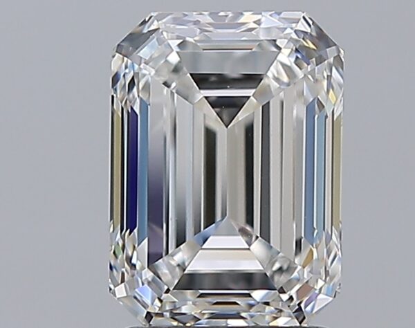 2.01 carat, F colour, VS2 clarity, Emerald shape, Natural Diamond.