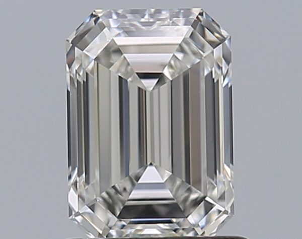 1.01 carat, F colour, VS1 clarity, Emerald shape, Natural Diamond.