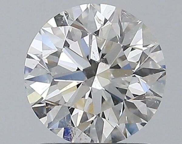 1.21 carat, G colour, SI2 clarity, Round shape, Natural Diamond.