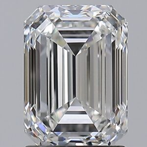 2 carat, F colour, VS1 clarity, Emerald shape, Natural Diamond.