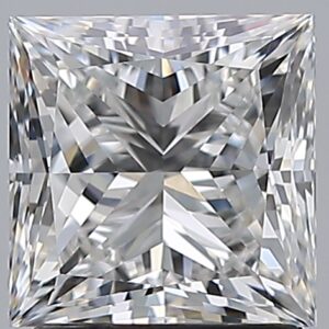 2.01 carat, F colour, VS1 clarity, Princess shape, Natural Diamond.