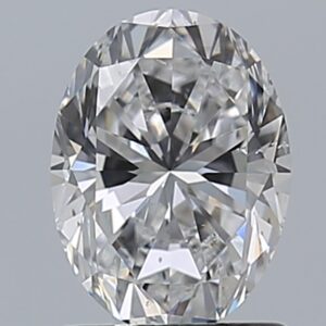 1.2 carat, D colour, SI1 clarity, Oval shape, Natural Diamond.