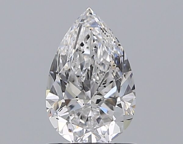 1 carat, D colour, SI2 clarity, Pear shape, Natural Diamond.