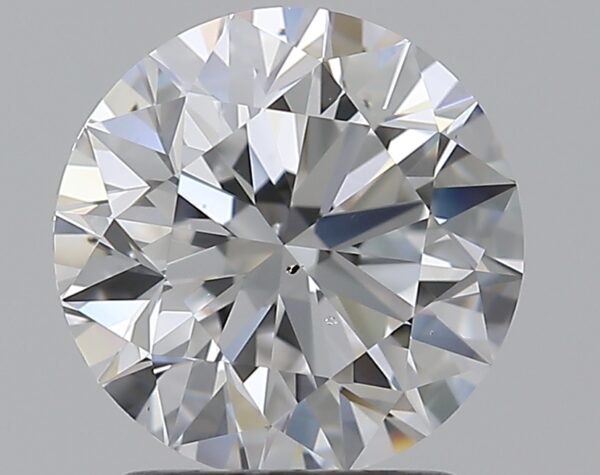 1.7 carat, D colour, SI1 clarity, Round shape, Natural Diamond.