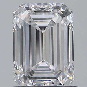 1 carat, D colour, VVS1 clarity, Emerald shape, Natural Diamond.