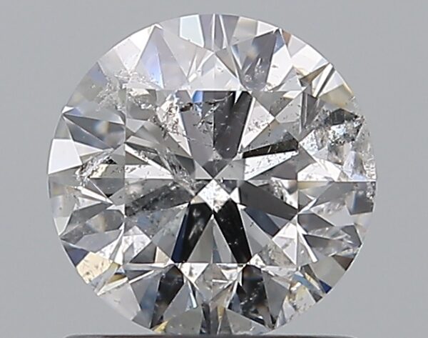 1.01 carat, E colour, SI2 clarity, Round shape, Natural Diamond.