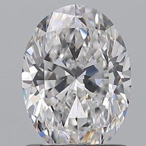 1.01 carat, D colour, SI1 clarity, Oval shape, Natural Diamond.