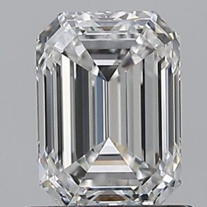 1 carat, E colour, SI1 clarity, Emerald shape, Natural Diamond.