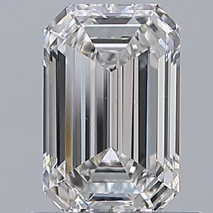 0.96 carat, E colour, VS1 clarity, Emerald shape, Natural Diamond.