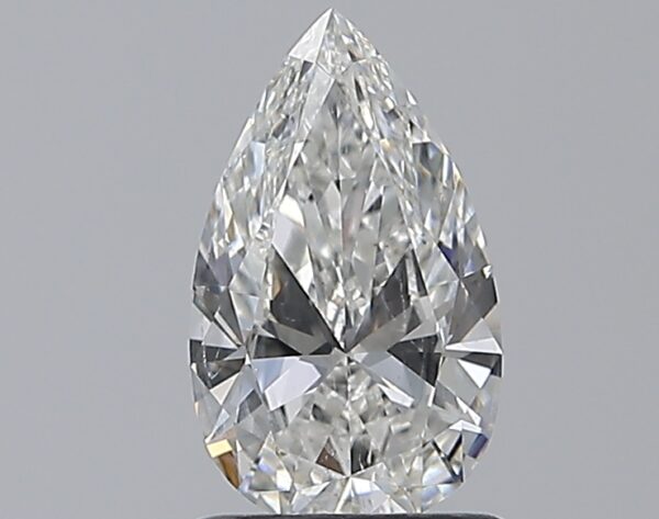 1 carat, F colour, SI1 clarity, Pear shape, Natural Diamond.