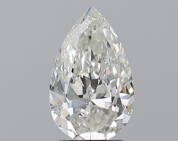 2 carat, H colour, SI2 clarity, Pear shape, Natural Diamond.