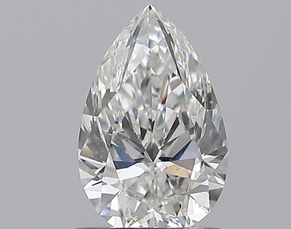1 carat, F colour, SI2 clarity, Pear shape, Natural Diamond.