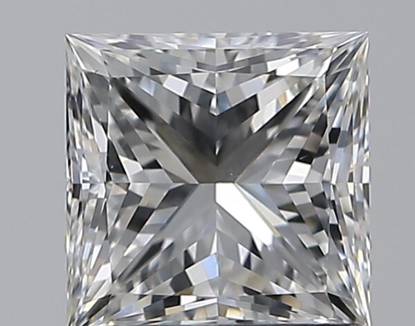 1.01 carat, F colour, VS2 clarity, Princess shape, Natural Diamond.