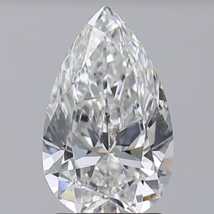 2.01 carat, F colour, SI2 clarity, Pear shape, Natural Diamond.