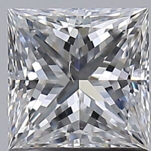 1.01 carat, D colour, SI1 clarity, Princess shape, Natural Diamond.