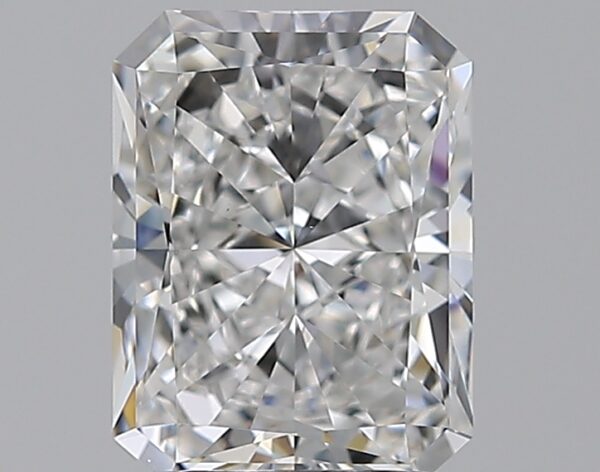 2.01 carat, D colour, VS1 clarity, Radiant shape, Natural Diamond.
