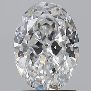 1.51 carat, D colour, SI1 clarity, Oval shape, Natural Diamond.