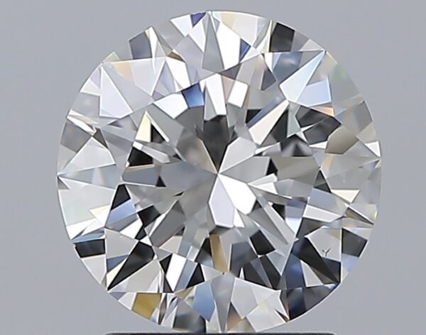 2.01 carat, D colour, VS2 clarity, Round shape, Natural Diamond.