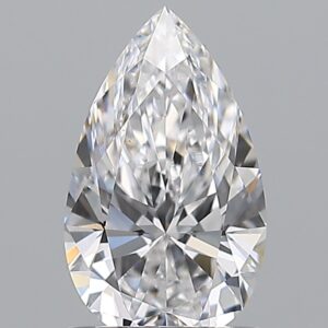 1 carat, D colour, VS1 clarity, Pear shape, Natural Diamond.