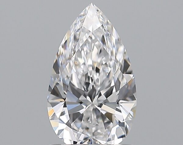 1 carat, D colour, VS1 clarity, Pear shape, Natural Diamond.