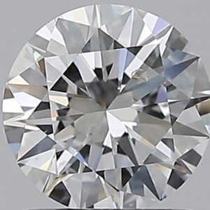 1.01 carat, D colour, SI2 clarity, Round shape, Natural Diamond.