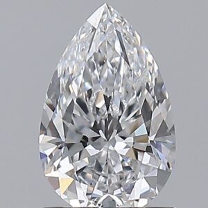 1 carat, D colour, SI2 clarity, Pear shape, Natural Diamond.