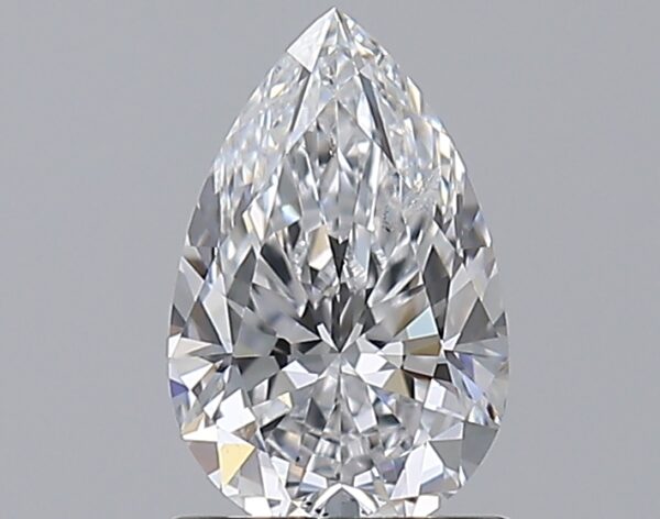 1 carat, D colour, SI2 clarity, Pear shape, Natural Diamond.