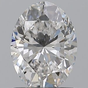 1 carat, E colour, SI1 clarity, Oval shape, Natural Diamond.